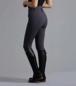 Sophia Ladies Full Seat High Waist Riding Breeches 24 Sophia Ladies Full Seat High Waist Riding Breeches -Premier Equine Sophia High Waist Breeches Anthracite 4