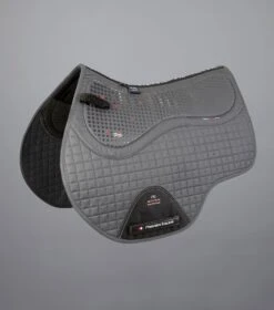 Close Contact Tech Grip Pro Anti-Slip Saddle Pad - GP/Jump Square 26 Close Contact Tech Grip Pro Anti-Slip Saddle Pad - GP/Jump Square -Premier Equine Tech Grip Pro Anti Slip GP Jump Square Grey 1