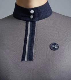 Amia Ladies Technical Short Sleeve Riding Top -Premier Equine Technical Short Sleeved Riding Top Anthracite Grey 3