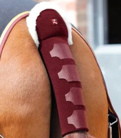 Techno Wool Anti-Slip Tail Guard -Premier Equine Techno Wool Anti Slip Tail Guard Burgundy 1
