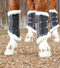 Premier Equine -Premier Equine Techno Wool Brushing Boot Black 3 d110de03 a211 4eab bd60 99a6c33af895