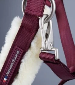 Techno Wool Lined Head Collar -Premier Equine Techno Wool Lined Head Collar Burgundy 5
