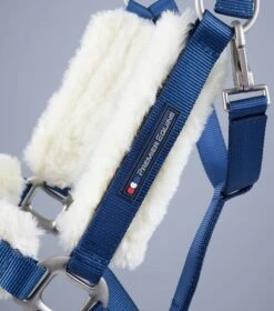 Techno Wool Lined Head Collar -Premier Equine Techno Wool Lined Head Collar Navy 3