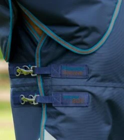 Titan 200g Turnout Rug With Snug-Fit Neck Cover -Premier Equine Titan 200 Turnout Rug Navy 3