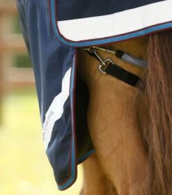 Titan Storm 200g Combo Turnout Rug With Snug-Fit Neck -Premier Equine Titan Storm 200 Turnout Rug Navy 5