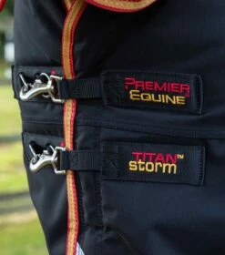 Titan Storm 450g Combo Turnout Rug With Snug-Fit Neck 14 Titan Storm 450g Combo Turnout Rug With Snug-Fit Neck -Premier Equine Titan Storm 450 Turnout Rug Black 3