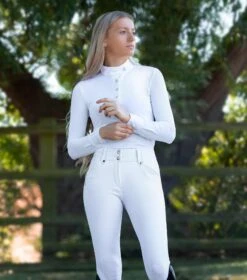 Torino Ladies Full Seat Gel Competition Riding Breeches 13 Torino Ladies Full Seat Gel Competition Riding Breeches -Premier Equine Torino Ladies Full Seat Gel Riding Breeches White 6