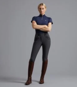 Torino Ladies Full Seat Gel Riding Breeches 26 Torino Ladies Full Seat Gel Riding Breeches -Premier Equine TorinoLadiesFullSeatGelRidingBreeches Anthracite 1