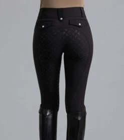 Torino Ladies Full Seat Gel Riding Breeches 23 Torino Ladies Full Seat Gel Riding Breeches -Premier Equine TorinoLadiesFullSeatGelRidingBreeches Black 4