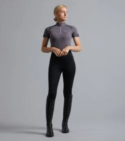 Ventus Ladies Full Seat Gel Riding Tights 20 Ventus Ladies Full Seat Gel Riding Tights -Premier Equine Ventus Riding Tights Black 1