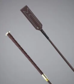 Volterra Jumping Whip 9 Volterra Jumping Whip -Premier Equine Volterra Riding Whip 65cms Brown and Gold 2