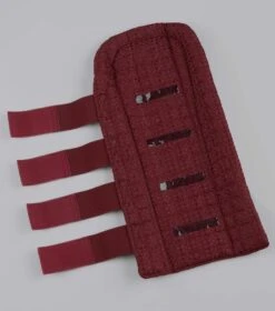 Waffle Quilted Double Locking Tail Guard -Premier Equine Waffle Quilted Double Locking Tail Guard Burgundy 3