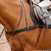 Zimella Elastic Breastgirth -Premier Equine Zimella Elastic Breastgirth Black 1