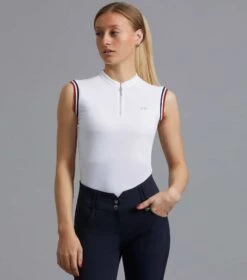 Alito Ladies Sleeveless Riding Top 26 Alito Ladies Sleeveless Riding Top -Premier Equine alito sleeveless top white 1