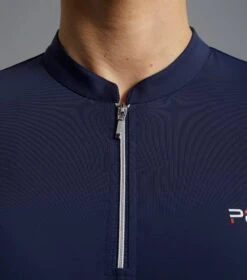 Allegra Ladies Short Sleeve Riding Top -Premier Equine allegra top navy 4