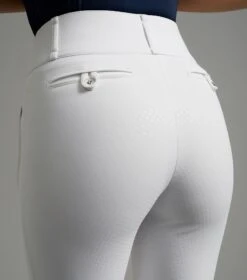 Aradina Ladies Full Seat Gel Competition Riding Breeches -Premier Equine aradina ladies breeches white 4