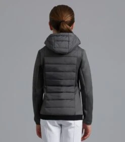 Arion Junior Unisex Riding Jacket With Hood -Premier Equine arion junior mid layer anthracite 3