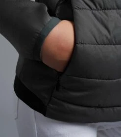 Arion Junior Unisex Riding Jacket With Hood -Premier Equine arion junior mid layer anthracite 6