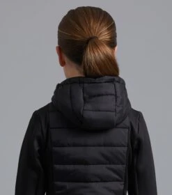 Arion Junior Unisex Riding Jacket With Hood -Premier Equine arion junior mid layer black 3