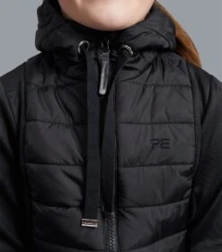 Arion Junior Unisex Riding Jacket With Hood -Premier Equine arion junior mid layer black 4