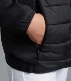 Arion Junior Unisex Riding Jacket With Hood -Premier Equine arion junior mid layer black 6