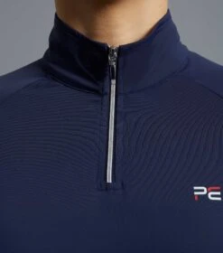 Aura Ladies Short Sleeve Riding Top 29 Aura Ladies Short Sleeve Riding Top -Premier Equine aura top navy 4