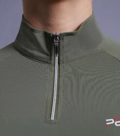 Aura Ladies Short Sleeve Riding Top 23 Aura Ladies Short Sleeve Riding Top -Premier Equine aura top olive 4