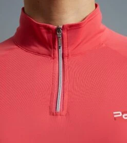 Aura Ladies Short Sleeve Riding Top 35 Aura Ladies Short Sleeve Riding Top -Premier Equine aura top pink 4