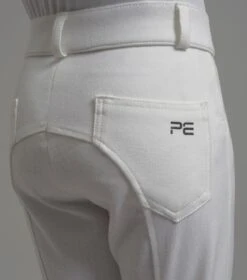 Brava Girls Full Seat Gel Competition Riding Breeches 12 Brava Girls Full Seat Gel Competition Riding Breeches -Premier Equine brava kids breeches white 5