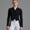 Capriole Ladies Short Tail Dressage Jacket -Premier Equine capriole competition jacket black 1