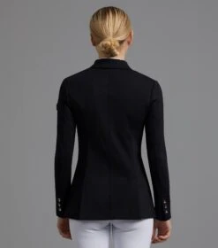 Capriole Ladies Short Tail Dressage Jacket -Premier Equine capriole competition jacket black 3