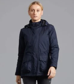Cascata Ladies Waterproof Coat -Premier Equine cascata coat navy 1