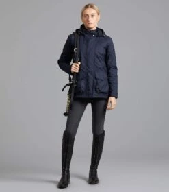 Cascata Ladies Waterproof Coat -Premier Equine cascata coat navy 2