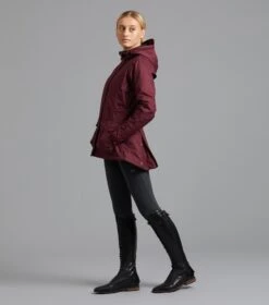 Cascata Ladies Waterproof Coat -Premier Equine cascata coat wine 2