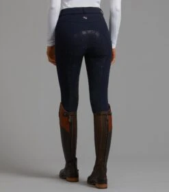 Cassa Ladies Full Seat Gel Riding Breeches 23 Cassa Ladies Full Seat Gel Riding Breeches -Premier Equine cassa ladies breeches navy 3