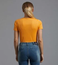 Chiaro Ladies Cotton Riding T-Shirt 20 Chiaro Ladies Cotton Riding T-Shirt -Premier Equine chiaro t shirt orange 3