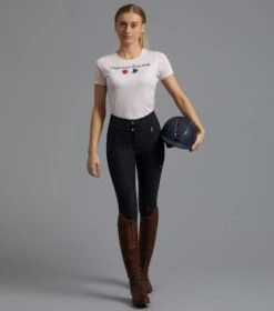 Chiaro Ladies Cotton Riding T-Shirt 27 Chiaro Ladies Cotton Riding T-Shirt -Premier Equine chiaro t shirt pink 2