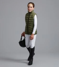 Dante Junior Unisex Gilet -Premier Equine dante junior gilet green 2