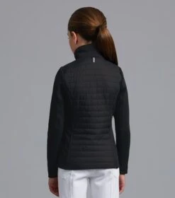 Mini Elena Girl's Hybrid Riding Jacket -Premier Equine elena kids hybrid technical jacket black 3
