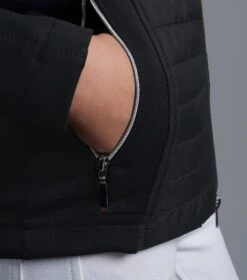 Mini Elena Girl's Hybrid Riding Jacket -Premier Equine elena kids hybrid technical jacket black 6