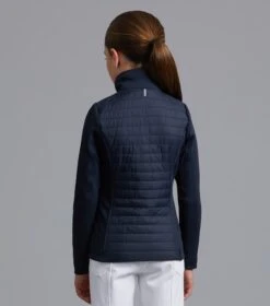 Mini Elena Girl's Hybrid Riding Jacket -Premier Equine elena kids hybrid technical jacket navy 3