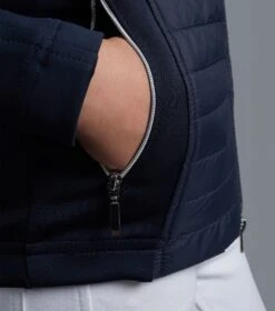 Mini Elena Girl's Hybrid Riding Jacket -Premier Equine elena kids hybrid technical jacket navy 6