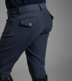 Emilio Men's Gel Knee Riding Breeches -Premier Equine emilio mens breeches navy 3