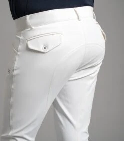 Emilio Men's Gel Knee Competition Breeches 10 Emilio Men's Gel Knee Competition Breeches -Premier Equine emilio mens breeches white 3