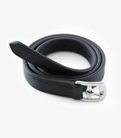 German Aniline Stirrup Leathers -Premier Equine german aniline stirrup leathers 810647tblk 321191