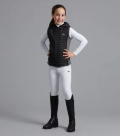 Mini Lamera Girl's Hybrid Riding Gilet 19 Mini Lamera Girl's Hybrid Riding Gilet -Premier Equine lamera kids gilet black 6