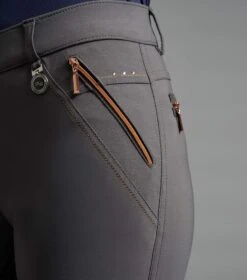 Milliania Ladies Full Seat Gel Riding Breeches -Premier Equine milliania ladies breeches grey 5 bda45fb2 e13e 4a74 830a d16987a57605