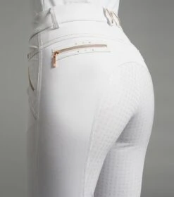 Milliania Ladies Full Seat Gel Competition Breeches 10 Milliania Ladies Full Seat Gel Competition Breeches -Premier Equine milliania ladies breeches white 4