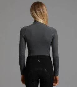Ombretta Ladies Technical Riding Top -Premier Equine ombretta base layer grey 2