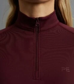 Ombretta Ladies Technical Riding Top -Premier Equine ombretta base layer wine 3